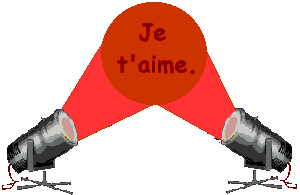 gif amour projecteur